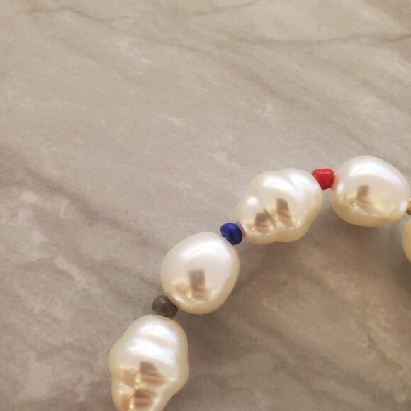 🌈 J.Crew Pearl Beads Beaded Colorful Stretch Bracelet 🌈 - Picture 6 of 11